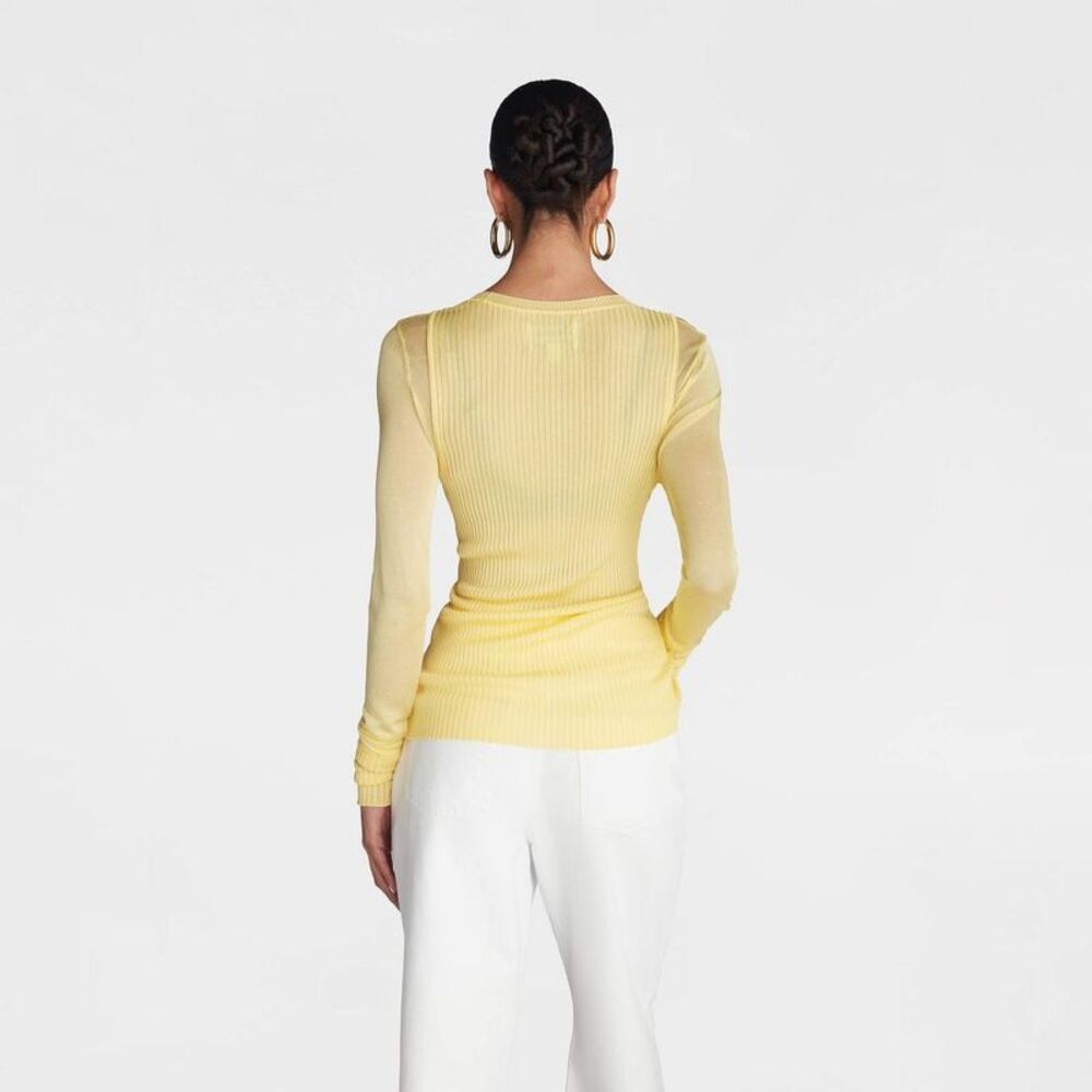 KBB by Kahlana -  Women's Long Sleeve 'The Layered Sh Yellow - Picture 2 of 3